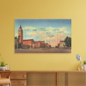 Los Angeles, CAView of U.S.C. Campus Canvas Afdruk (Insitu (Woonkamer))