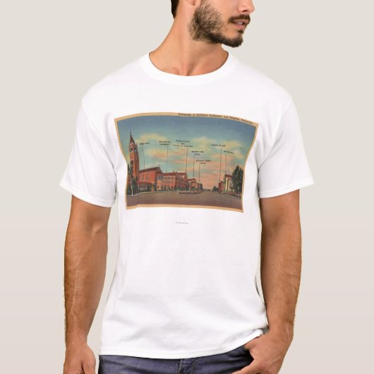 Los Angeles, CAView of U.S.C. Campus T-shirt (Voorkant)