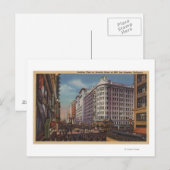 Los Angeles, CAView of Warner Bros. op 7th Street. Briefkaart (Voorkant / Achterkant)