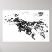 Los Angeles Census Dotmap Poster (Voorkant)