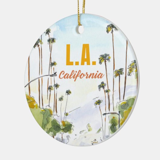 Los Angeles Ceramic Ornament (Links)