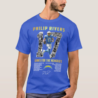 Los Angeles Chrgrs 17 Philip Rivers Bedankt voor T-shirt