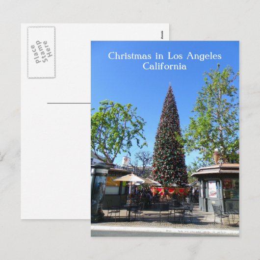 Los Angeles Christmas Postcard. Feestdagenkaart (Voorkant / Achterkant)