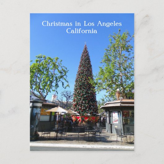 Los Angeles Christmas Postcard. Feestdagenkaart (Voorkant)