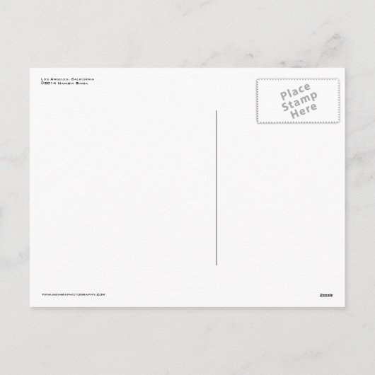 Los Angeles Christmas Tree Briefkaart (Achterkant)