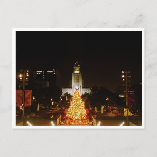 Los Angeles Christmas Tree Briefkaart (Voorkant)