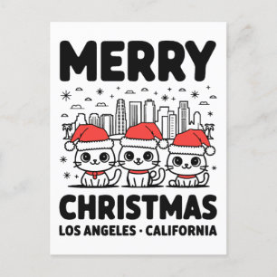 Los Angeles City California Merry Christmas Vereni Briefkaart