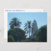 LOS ANGELES CITY HALL Briefkaart (Voorkant / Achterkant)