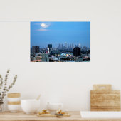 Los Angeles City-lampjes in Dusk Print (Keuken)