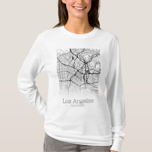 Los Angeles City Map T-shirt