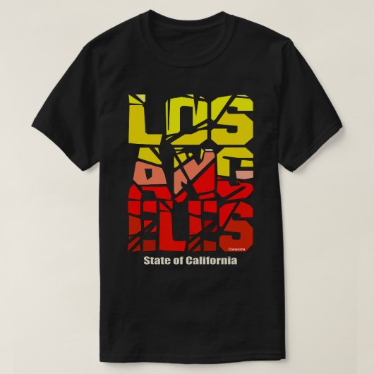 Los Angeles City of California T-shirt (Design voorkant)