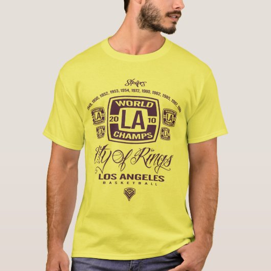 Los Angeles City of Rings T-Shirt (Voorkant)