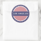 Los Angeles City Pride Emblem – American Identity Ronde Sticker (Tas)