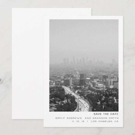 Los Angeles City Save the Date (Voorkant / Achterkant)