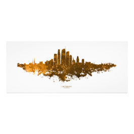 Los Angeles City Skyline - Sinaasappel Foto Afdruk