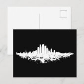 Los Angeles City Skyline Waterverf Briefkaart (Voorkant / Achterkant)