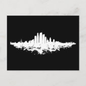 Los Angeles City Skyline Waterverf Briefkaart (Voorkant)