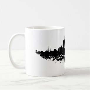 Los Angeles City Skyline Waterverf Koffiemok