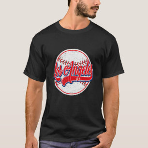 Los Angeles Cityscape Baseball Mannen Vrouwen T-shirt
