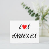 Los Angeles coeur rouge Briefkaart (Staand voorkant)