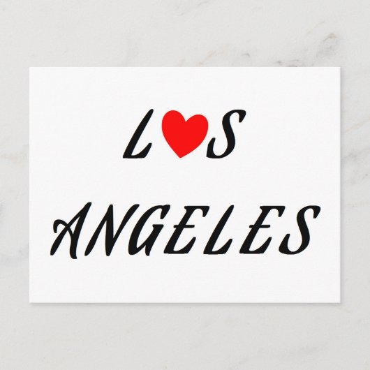 Los Angeles coeur rouge Briefkaart (Voorkant)