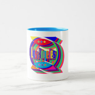 Los Angeles Color Combo 2 Cup Tweekleurige Koffiemok