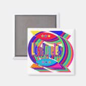 Los Angeles Color Combo 2 Magnet (Voorkant / Achterkant)