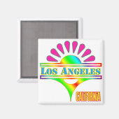 "Los Angeles Colorful 1" Magnet (Voorkant / Achterkant)