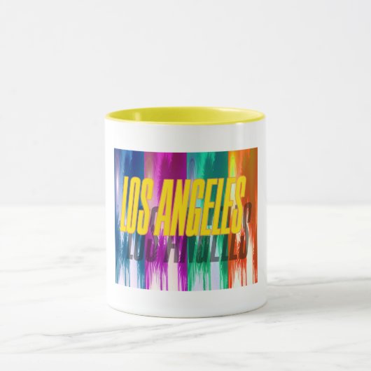 "Los Angeles Colorful Palms" Cup Mok (Midden)