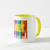 "Los Angeles Colorful Palms" Cup Mok (Voorkant rechts)