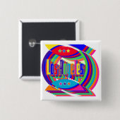 Los Angeles Colour Combo 2 Button (Voorkant /achterkant)
