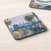 Los Angeles Cork Onderzetter - Californië Reizen (Linkerzijde)