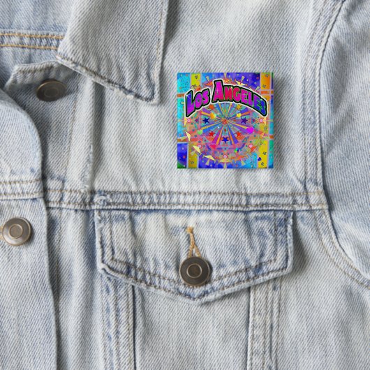 Los Angeles Cosmic Unity Button (In situ)