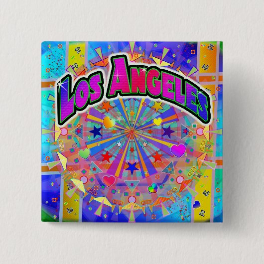 Los Angeles Cosmic Unity Button (Voorkant)