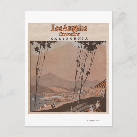 Los Angeles County Briefkaart (Voorkant)