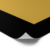 Los Angeles Dark Gold City Map Poster (Hoek)