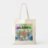 Los Angeles Deep Dream Canvas tas (Achterkant)