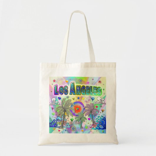 Los Angeles Deep Dream Canvas tas (Voorkant)