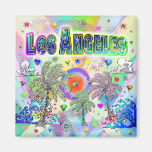 Los Angeles Deep Dream Magnet (Voorkant)