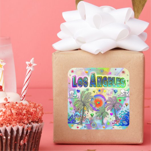 Los Angeles Deep Dream Sticker (Feest)