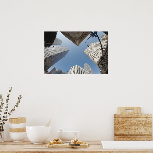 Los Angeles Downtown Skyline Poster (Keuken)