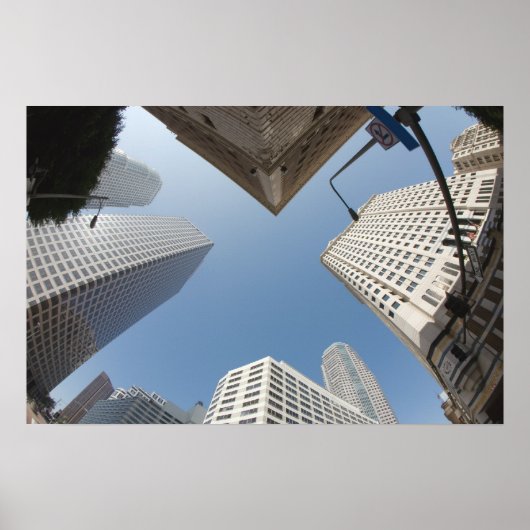 Los Angeles Downtown Skyline Poster (Voorkant)