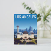 Los Angeles Droomlandschap Skyline Briefkaart (Staand voorkant)