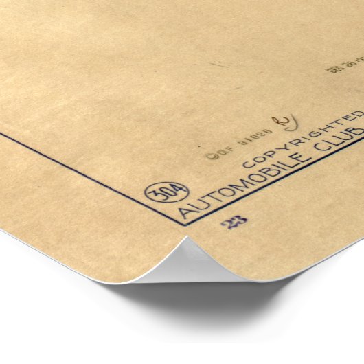 Los Angeles en San Gabriel Mountains Map (1915) Poster (Hoek)