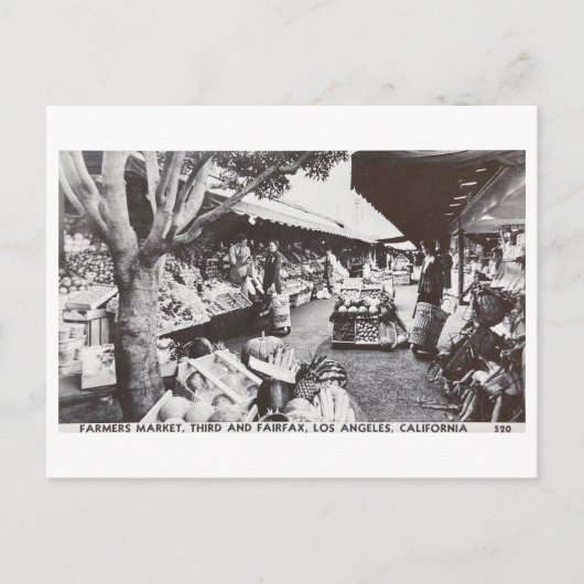 Los Angeles Farmers Market 1950  Briefkaart (Voorkant)