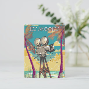 Los Angeles Filmcamera poster Briefkaart