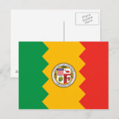 Los Angeles Flag Briefkaart (Voorkant / Achterkant)