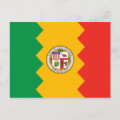 Los Angeles Flag Briefkaart (Voorkant)