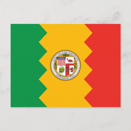 Los Angeles Flag Briefkaart (Voorkant)