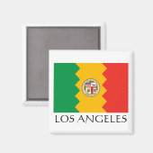 Los Angeles Flag Magneet (Voorkant / Achterkant)